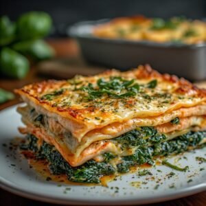 Lasagne al Salmone e Spinaci