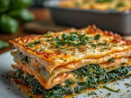 Lasagne al Salmone e Spinaci