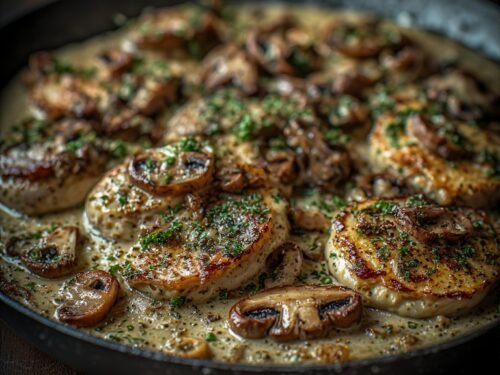 Scaloppina di Funghi e Gorgonzola